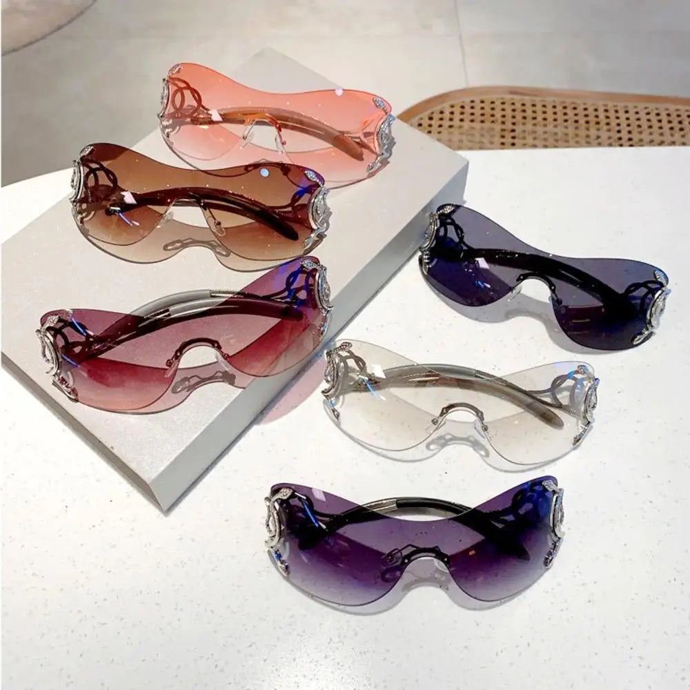 Gradient Rimless Sunglasses - 2023 UV400 Anti-Reflective Eyewear