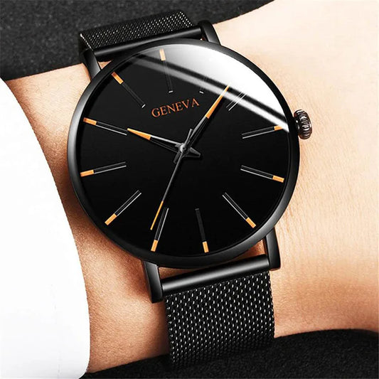 Ultra-Thin Business Watch - Minimalist Professional Timepiece