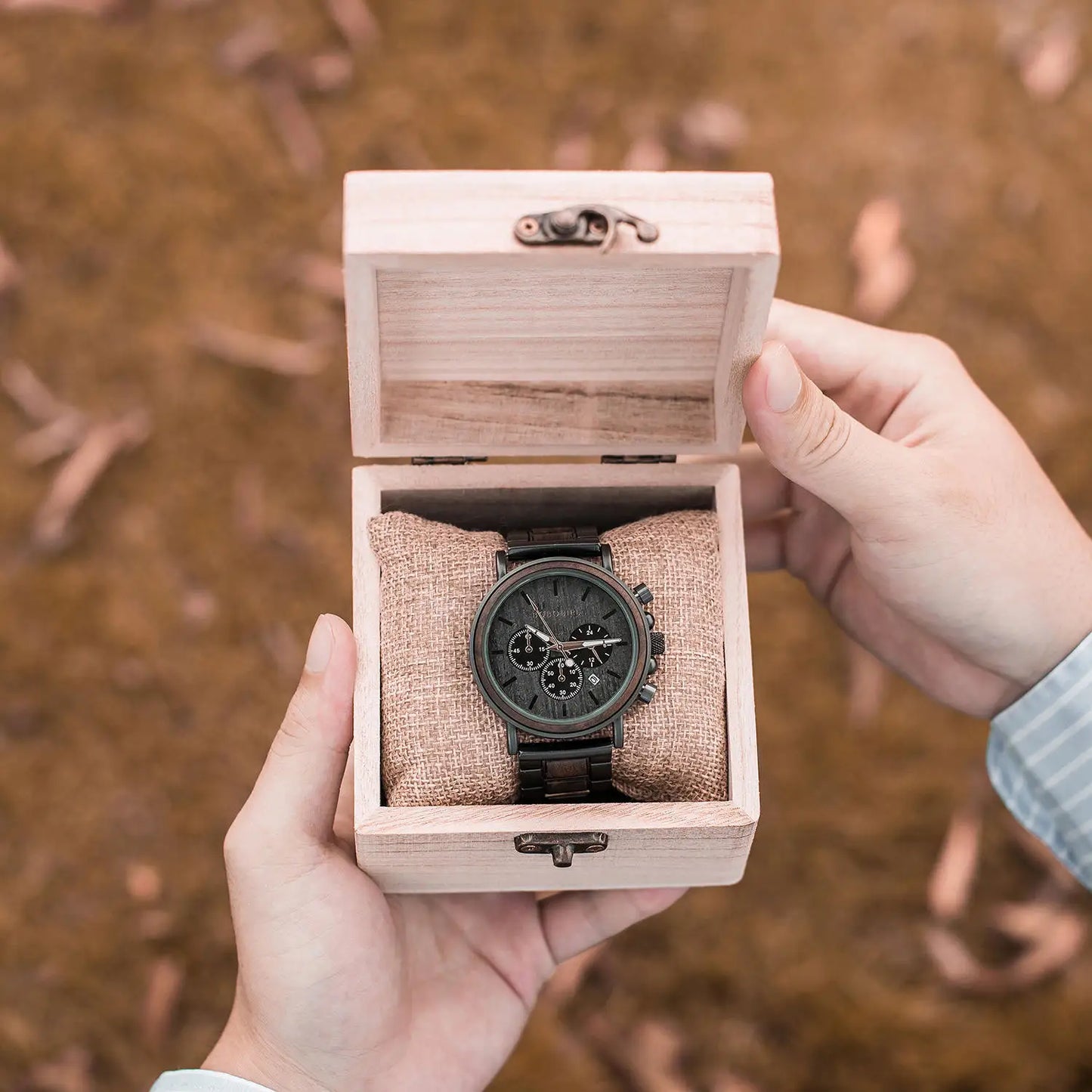Luxury Wooden Watch - Premium Wood and Stainless Steel Timepiece