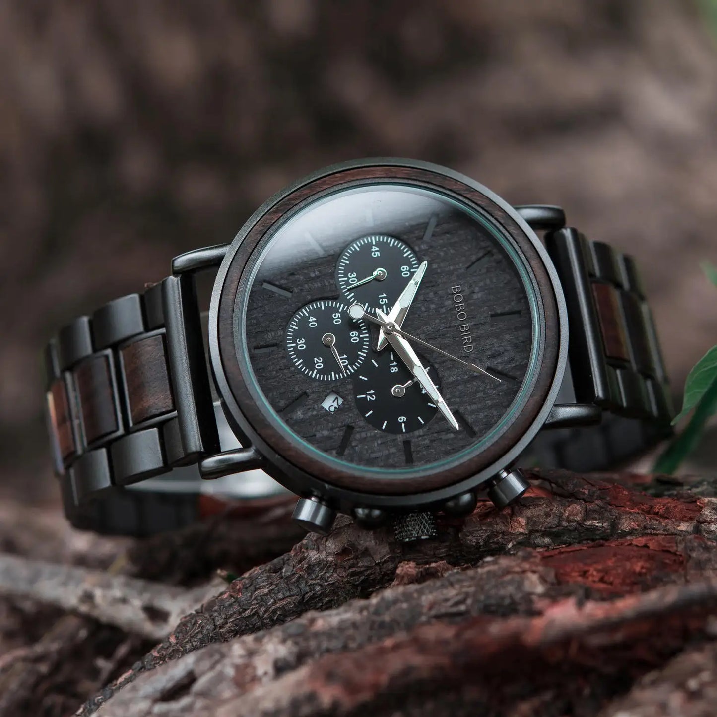 Luxury Wooden Watch - Premium Wood and Stainless Steel Timepiece