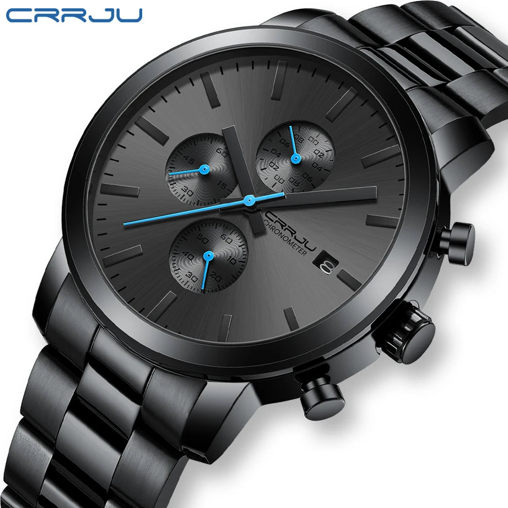 Fashionable Business Style Watch - 30M Waterproof Stainless Steel Timepiece