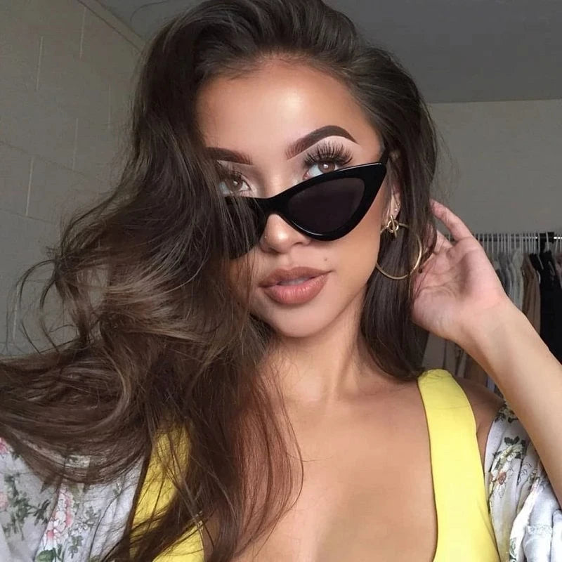 Classy Retro Cat Eye Sunglasses - UV400 Polycarbonate Eyewear