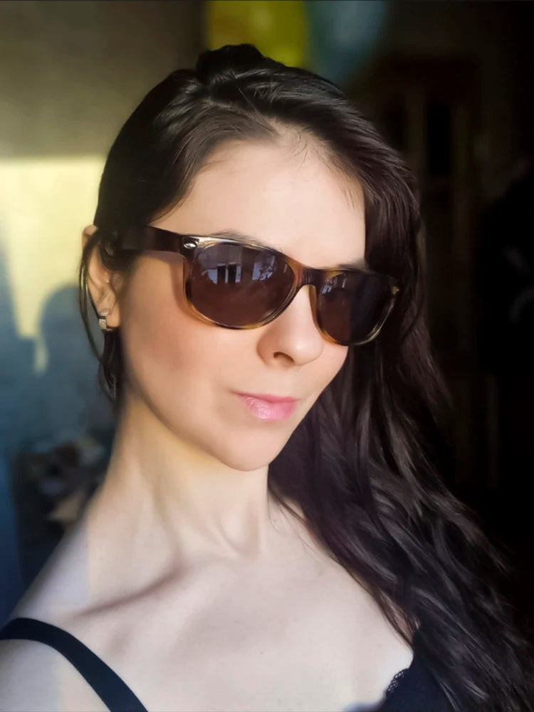 Classic Vintage Polarized Sunglasses - Retro Acetate Frame Design