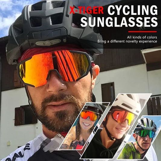 Professional Polarized Cycling Sunglasses - Multi-Lens Sports Eyewear