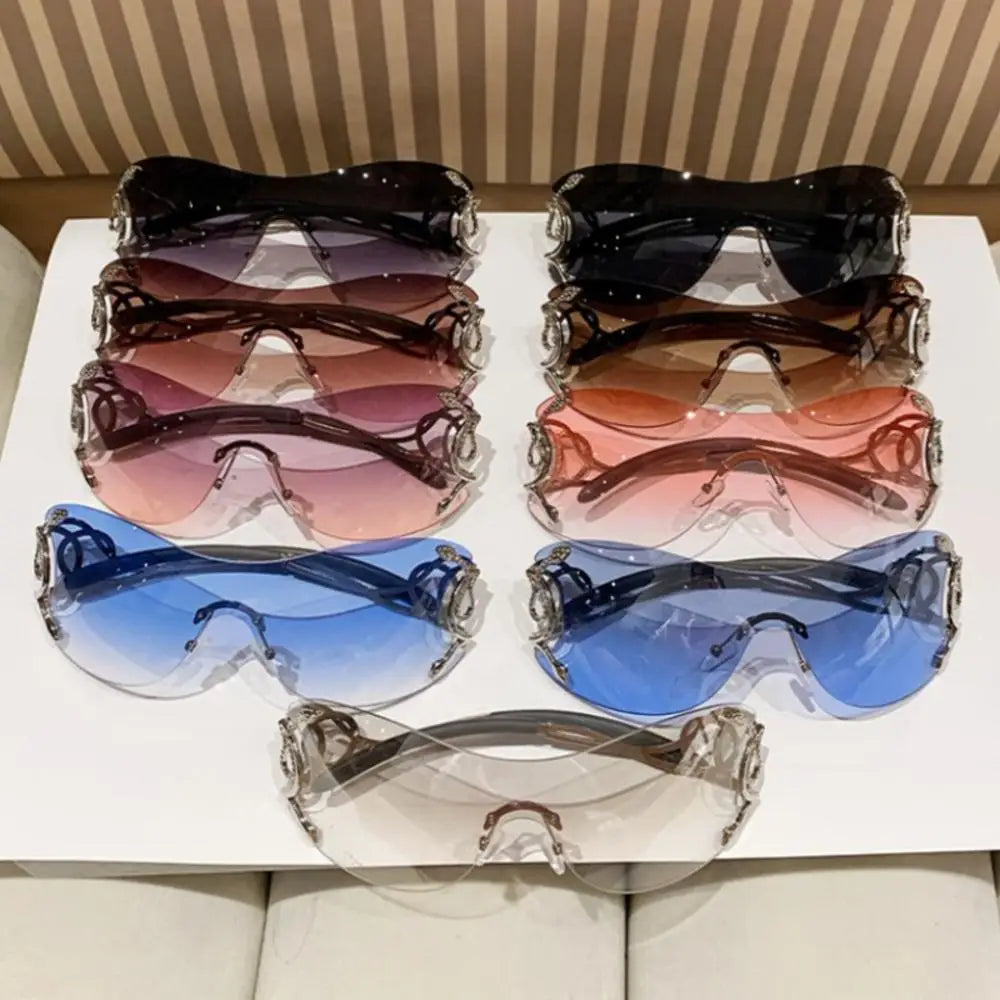 Gradient Rimless Sunglasses - 2023 UV400 Anti-Reflective Eyewear