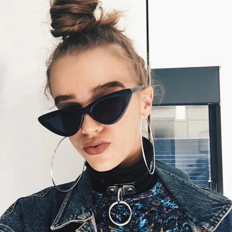 Classy Retro Cat Eye Sunglasses - UV400 Polycarbonate Eyewear