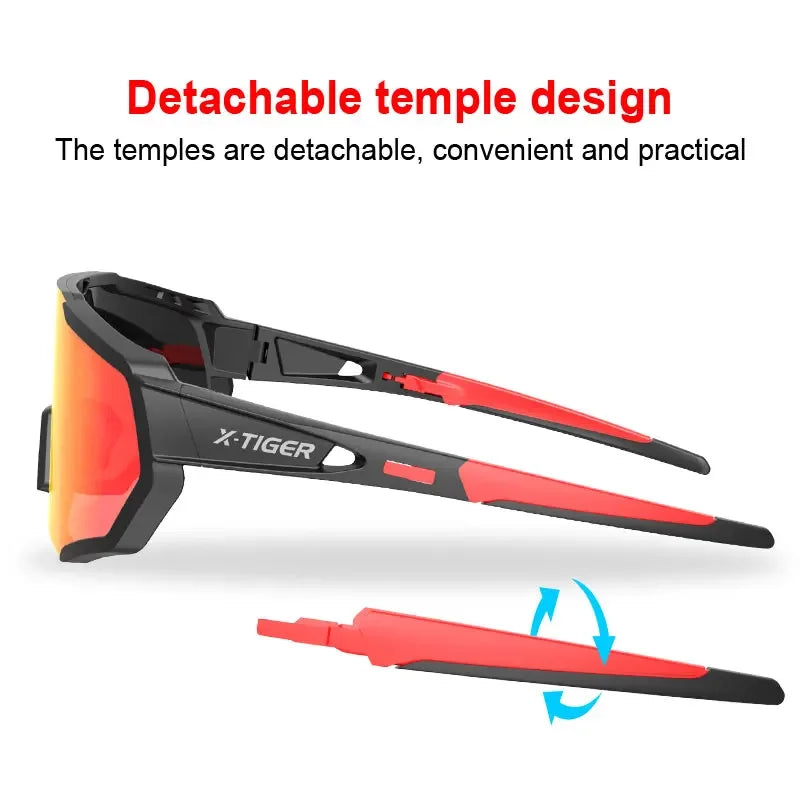 Professional Polarized Cycling Sunglasses - Multi-Lens Sports Eyewear