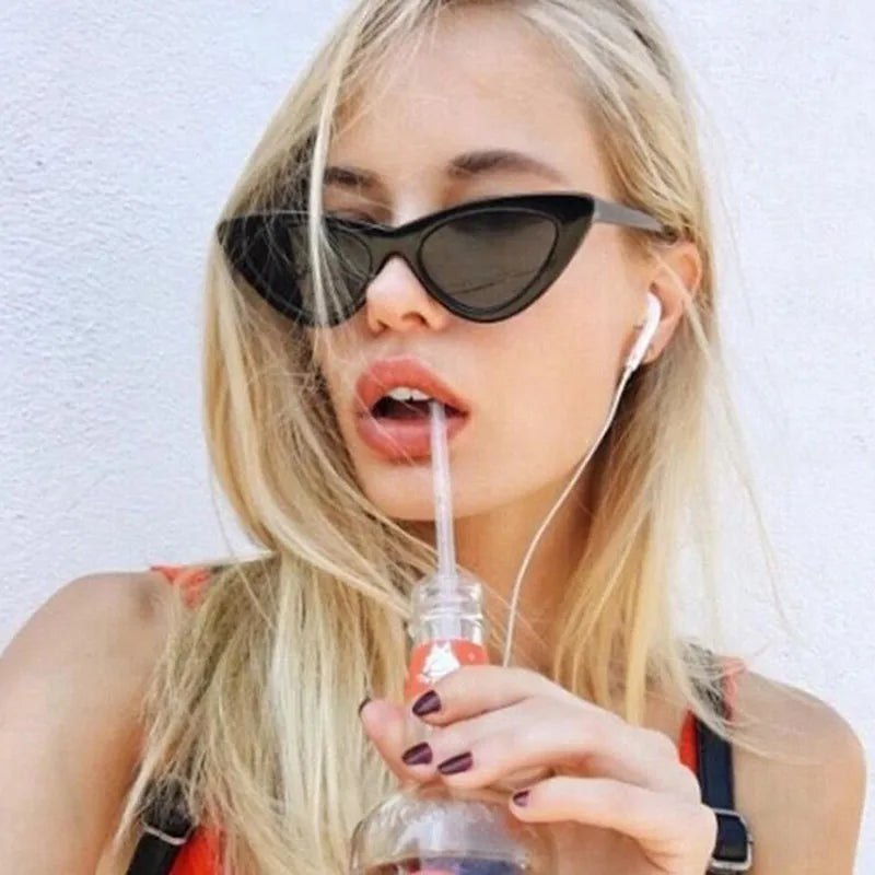 Classy Retro Cat Eye Sunglasses - UV400 Polycarbonate Eyewear