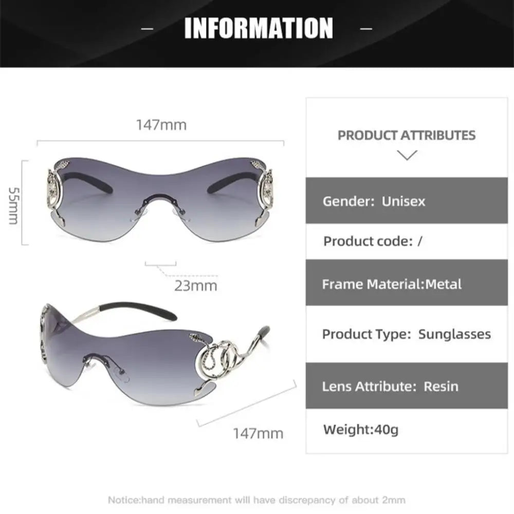 Gradient Rimless Sunglasses - 2023 UV400 Anti-Reflective Eyewear