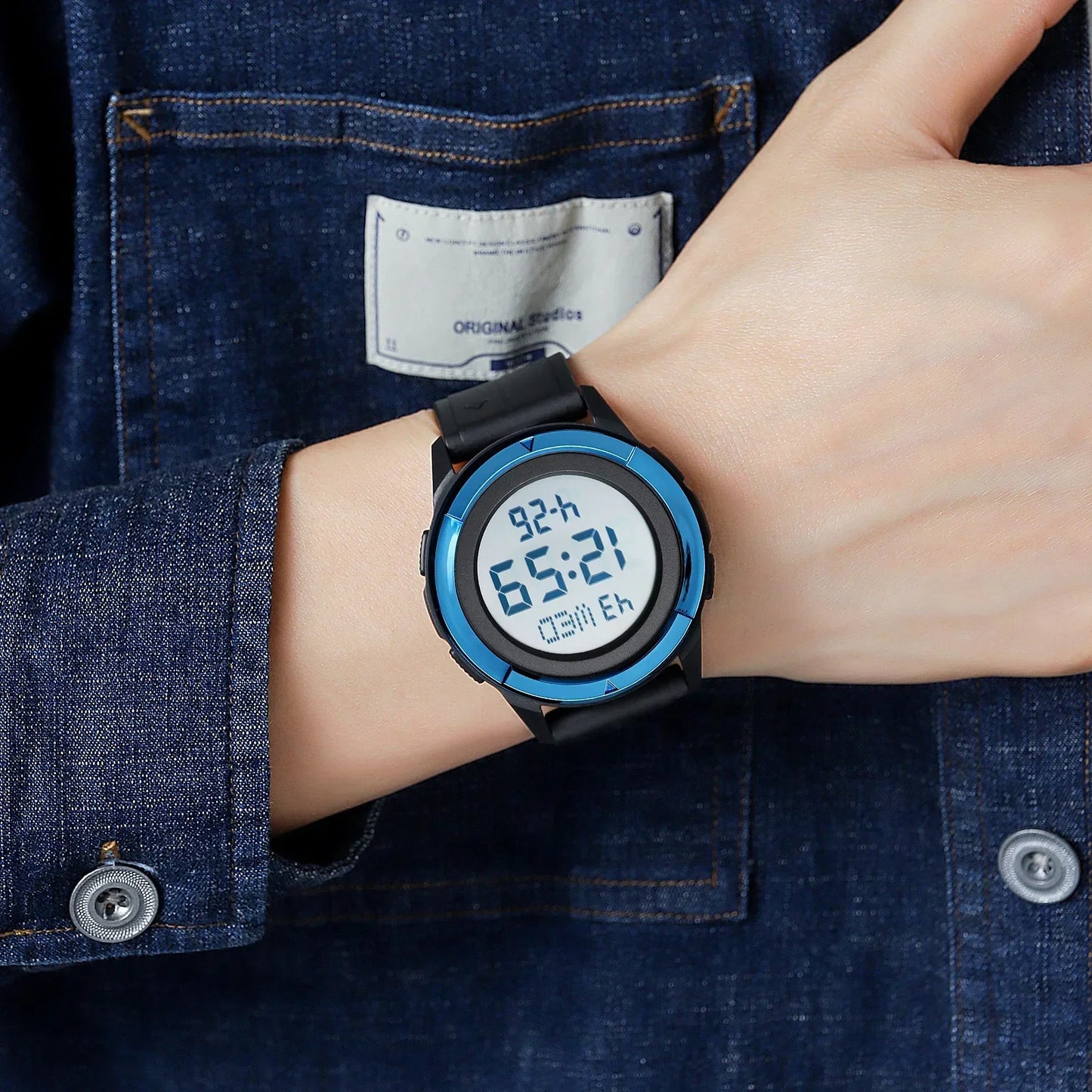 Professional Waterproof Digital Chronograph Watch - 5Bar Sports Watch