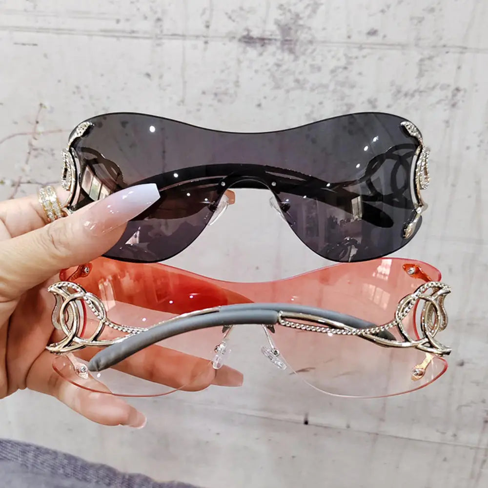 Gradient Rimless Sunglasses - 2023 UV400 Anti-Reflective Eyewear
