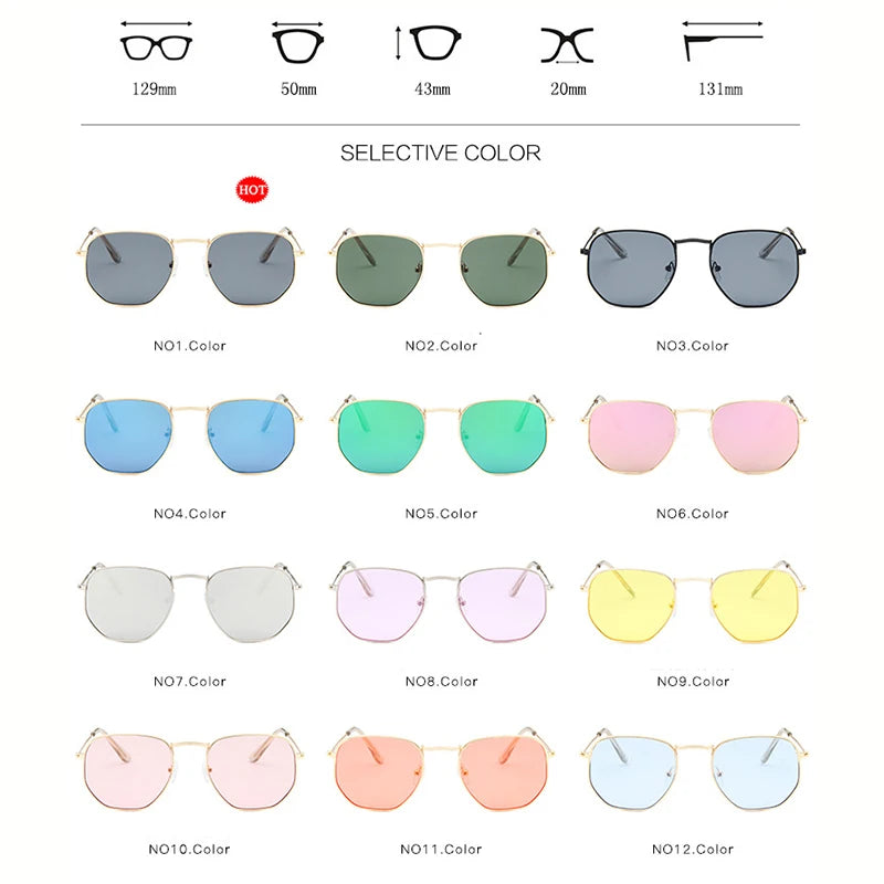 Classic Vintage Women's Sunglasses - Premium Alloy UV400 Eyewear