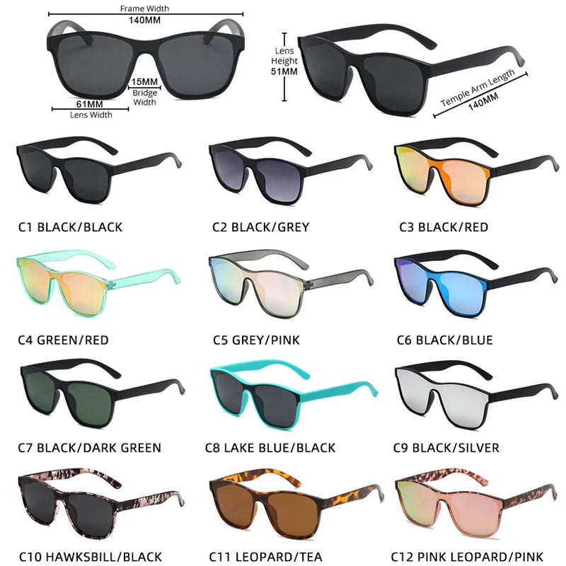 Square Polarized Sunglasses - Premium UV400 Gradient Eyewear
