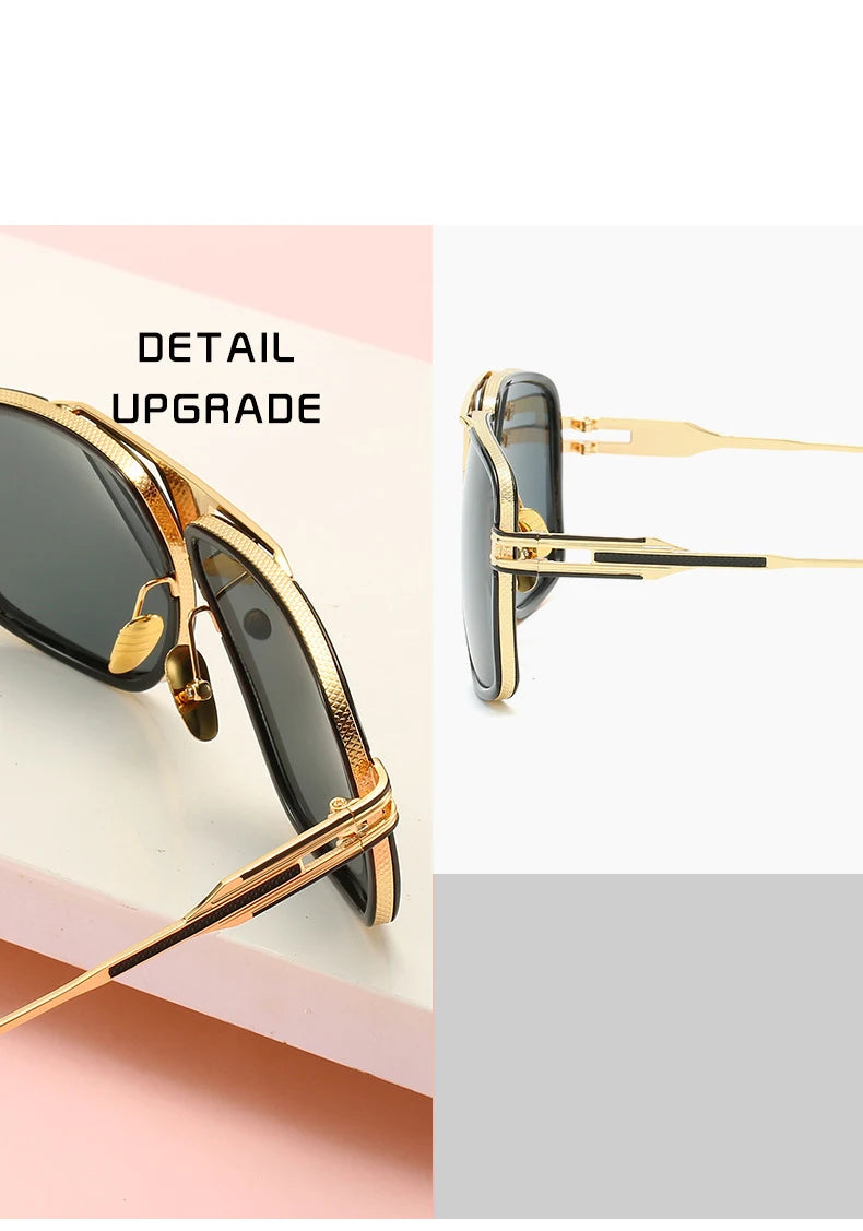 Classic Luxury Aviator Sunglasses - Premium Metal Frame Design