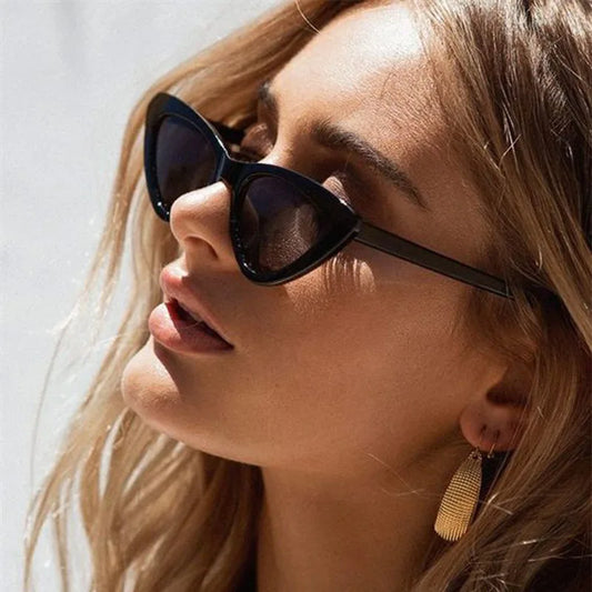 Classy Retro Cat Eye Sunglasses - UV400 Polycarbonate Eyewear
