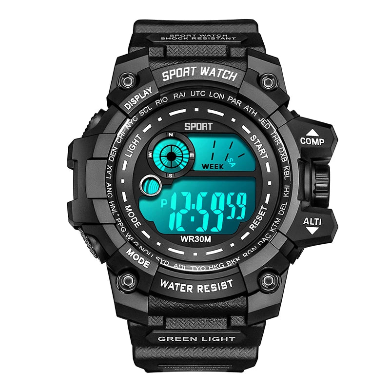 Military LED Watch - Sporty Outdoor Digital Timepiece